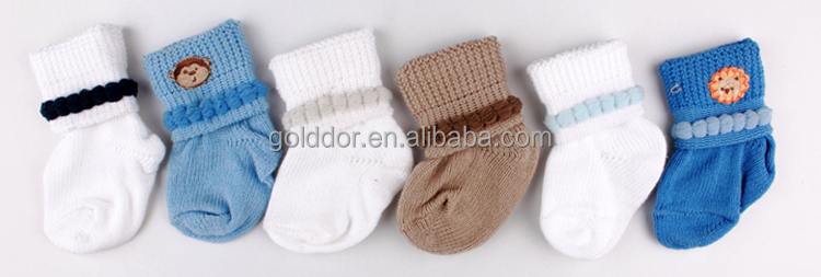 フランジングの赤ちゃん100綿靴下靴下0から24ヶ月スプリングバルーン問屋・仕入れ・卸・卸売り