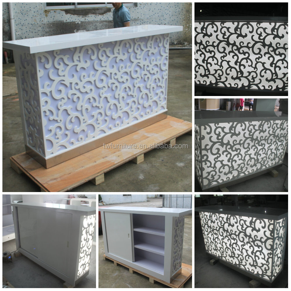 Moderne zuhause mini bar zähler kleinen theke designs led ... Bar einrichtung für zuhause