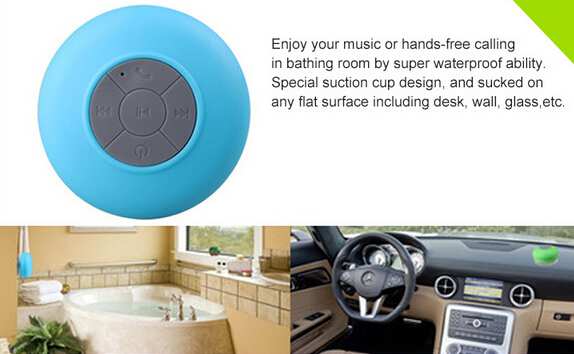2016最も安い価格浴室防水ワイヤレス ミニ吸盤の bluetooth スピーカー仕入れ・メーカー・工場