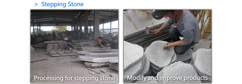 Natural black stepping stone building material