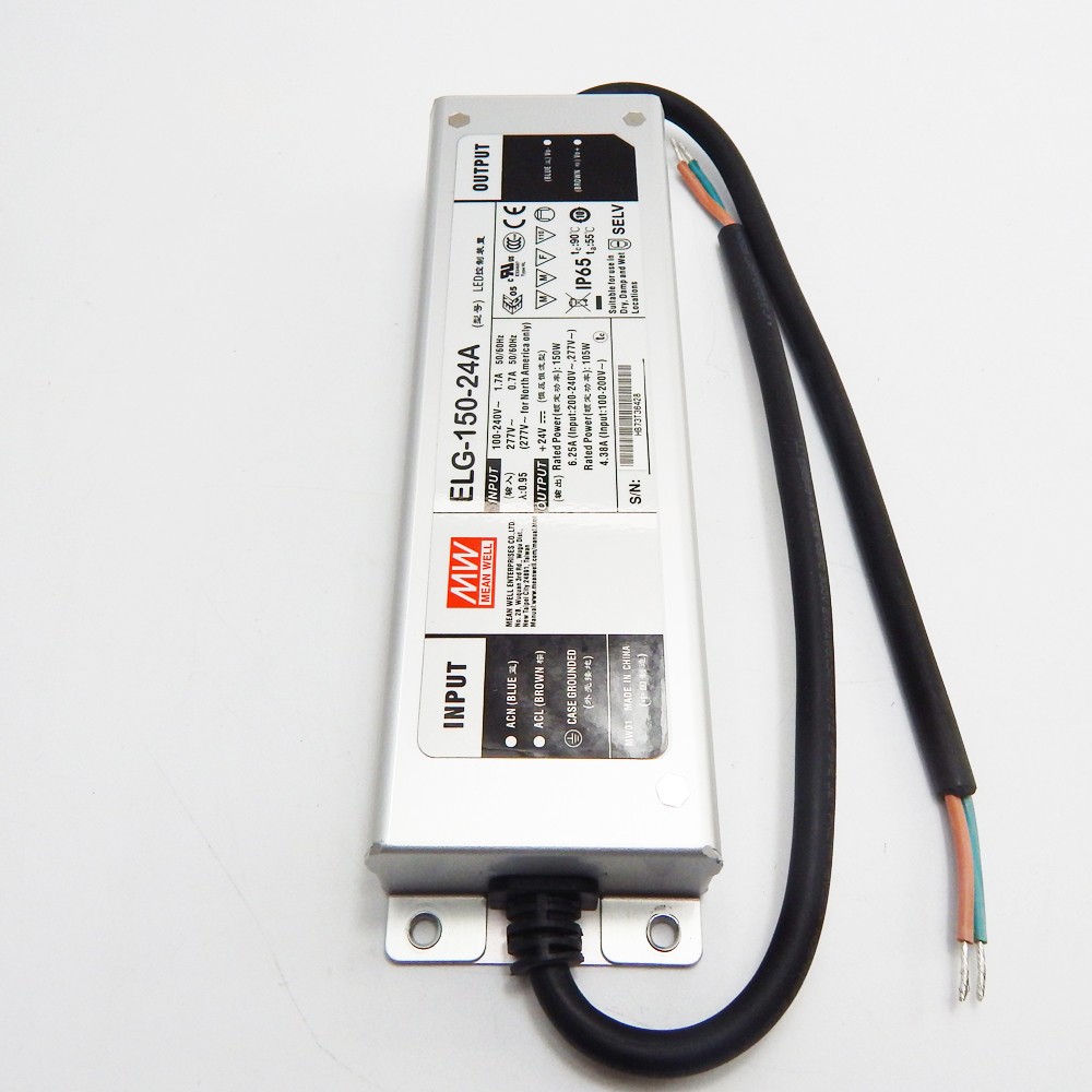 Elg15024a 150w 24v 6.25a Meanwell Power Supply Waterproof Ip65 Ip67