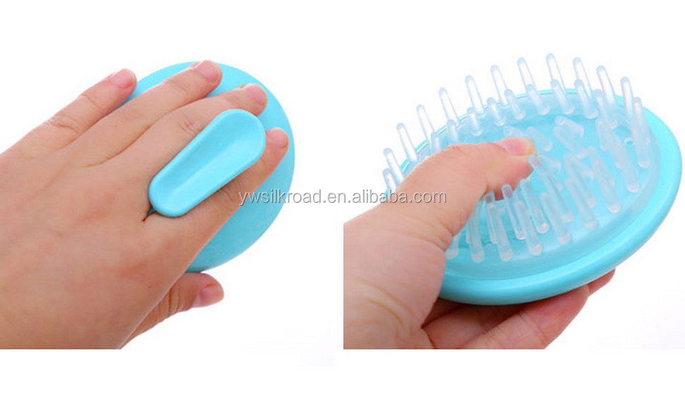 New Professional Plastic Scalp Massage Hair Shampoo Brush ...