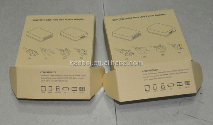 50w5v/10a5- ポートユニバーサルusb充電器iphone用5s5c5; 空気ミニのipad; ギャラクシーss54,注3,注2,( 白/黒)問屋・仕入れ・卸・卸売り
