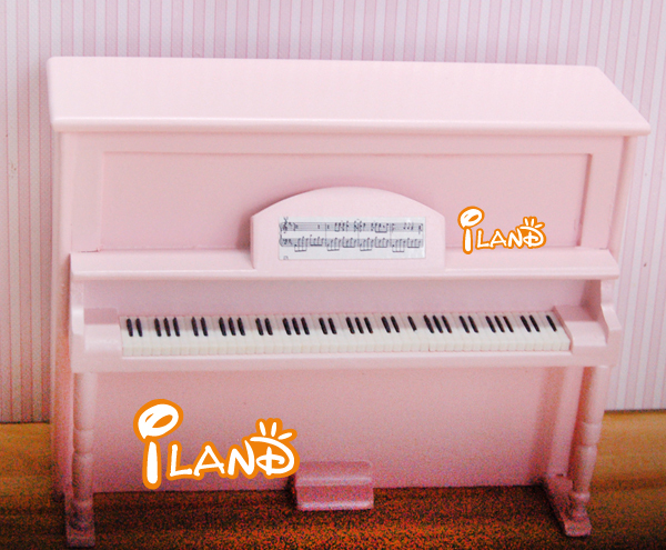 人形の家ミニチュアの楽器ミニピアノとスツールhe005lモデルピンク問屋・仕入れ・卸・卸売り