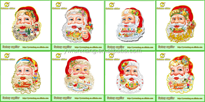 ファッション3d2014年クリスマス紙壁のステッカー、 ロシア市場runxiangmaunfacture熱い販売問屋・仕入れ・卸・卸売り