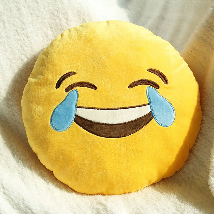 ファクトリーアウトレット市場プロモーションギフトストアベロアキス顔文字装飾的な素敵な笑顔emojiクッション怒っているstuffe/emoji枕仕入れ・メーカー・工場