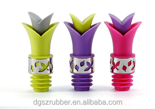 2014 new design bottle stopper,silicone bottle stopper, wine bottle stopper