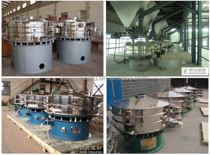 China automatic S49 series food grade powdered sugar cocoa milk powder vibration sifter machine
