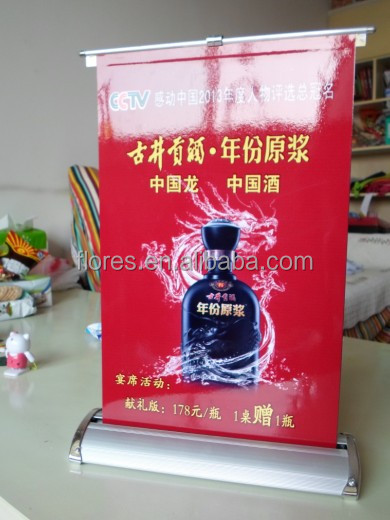 A3 A4 Mini Roll Up Banner Pocket Desktop Roll Screen Buy A4 Mini