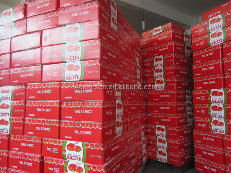 HALAL canned tomato ketchup raw material 2200g