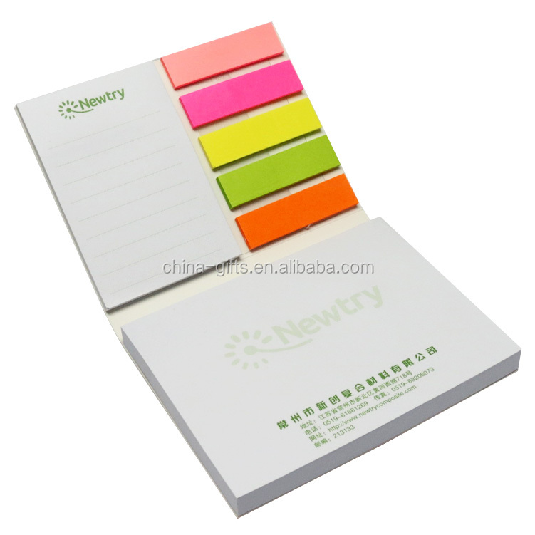 Custom Combined post it memo note pad with strips index問屋・仕入れ・卸・卸売り