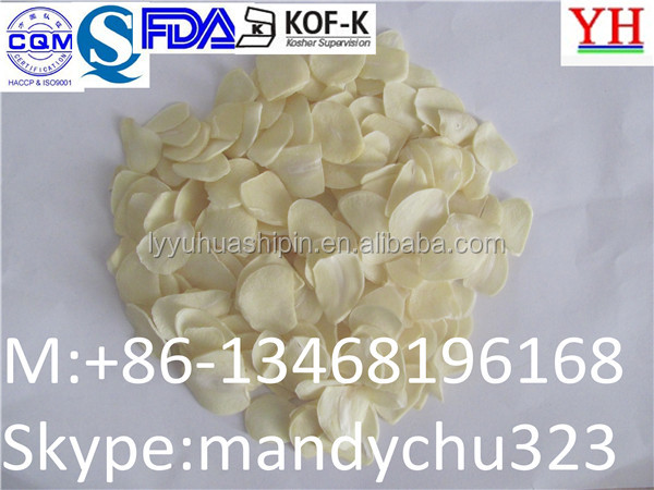 2014 new crop of dried garlic flakes in China-Yuhua foods