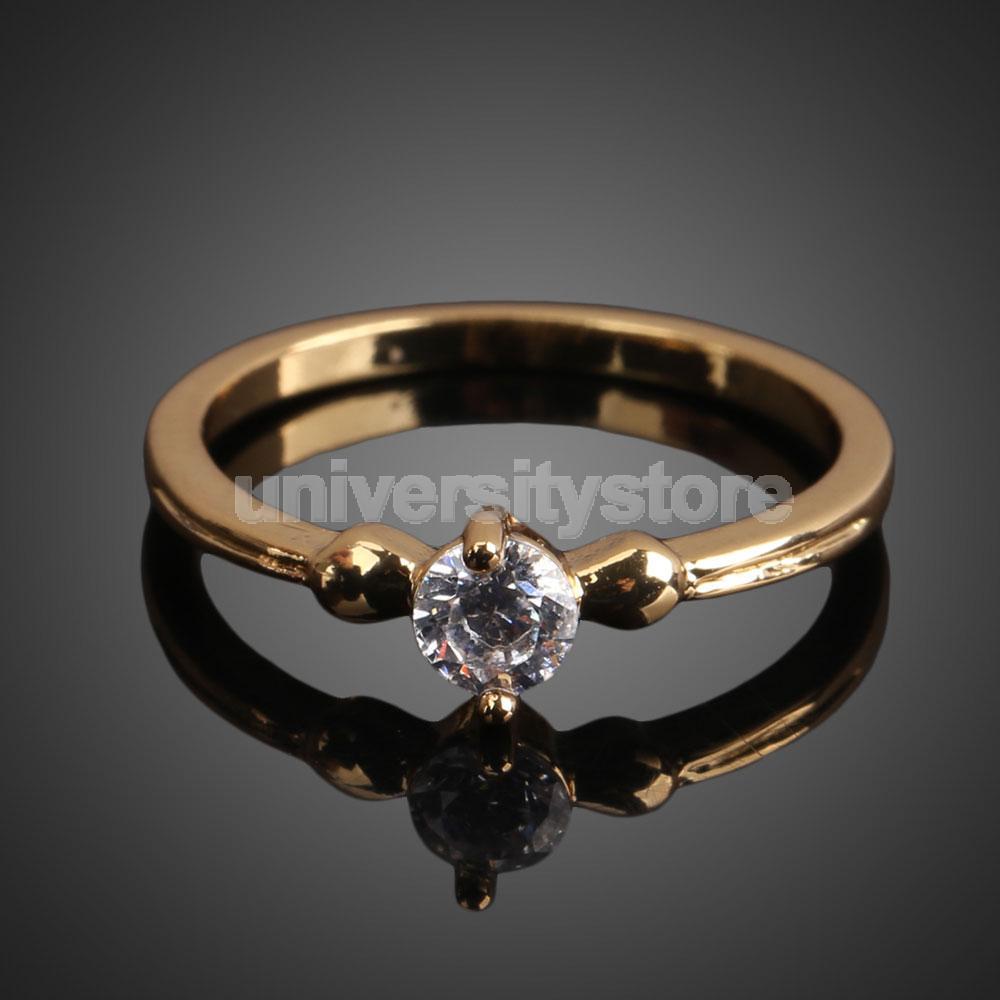 Купить Золото 18k позолоченный инкрустированные обручальное кольцо ...
