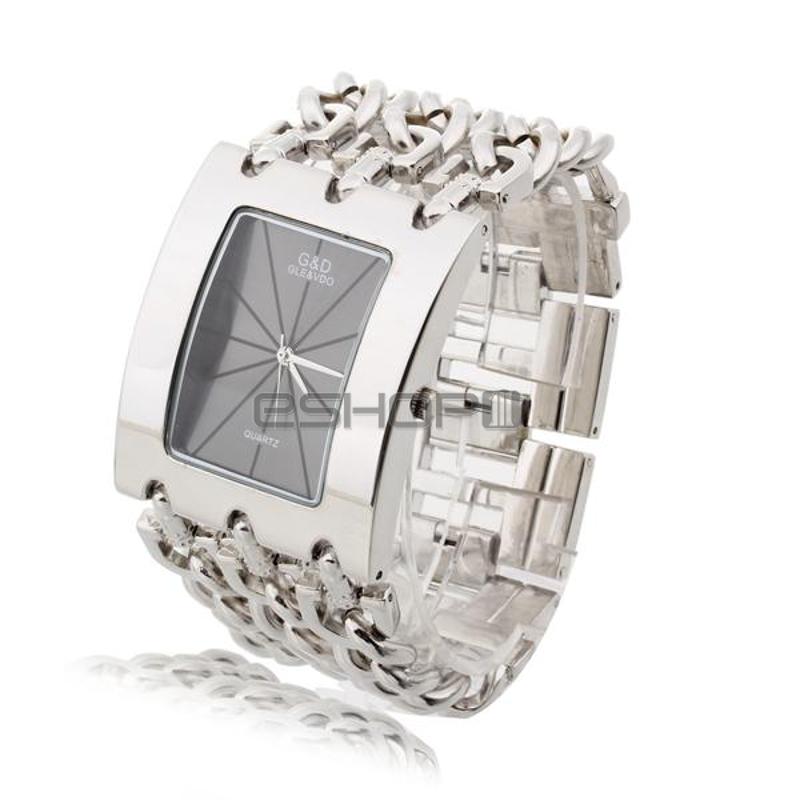 women quartz wristwatch wrist watch bracelet 
