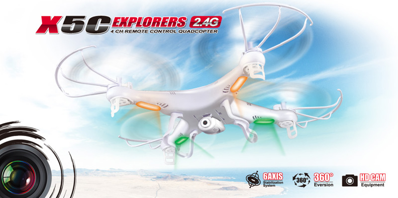 Syma X5C RC Quadcopter With 720p HD camera,2.4GHz 6 Axis 4CH Remote Control quadcopter