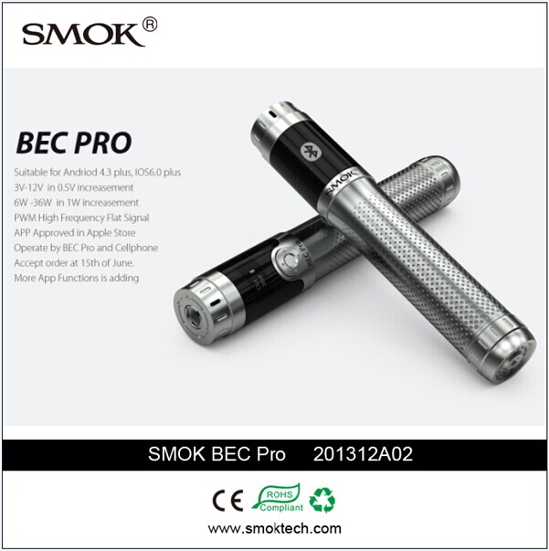 36w12vと高電圧とワット数のe- タバコmodを使用しSMOKTECH BEC Pro Blue tooth問屋・仕入れ・卸・卸売り