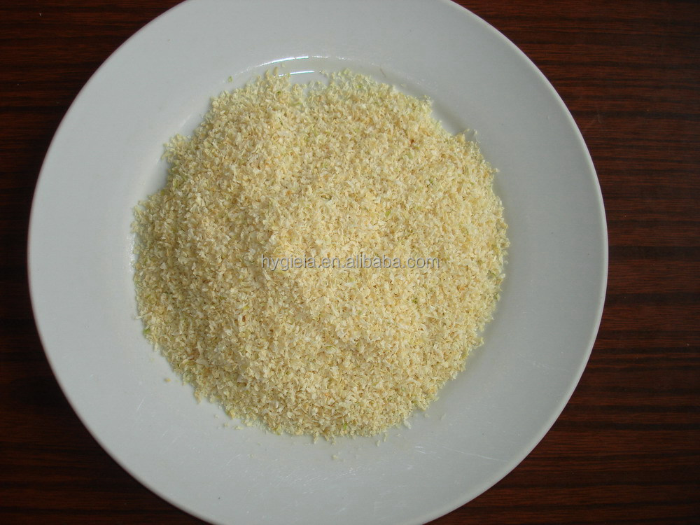Organic dehydrated white onion granule