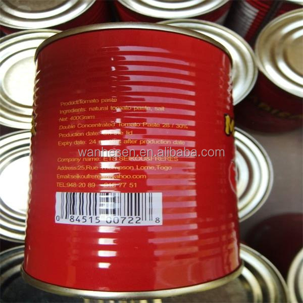 70g tin tomato puree of brix 28-30%