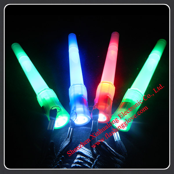 Glow Products LED Flashing Light Whistle Lollipop Sticks