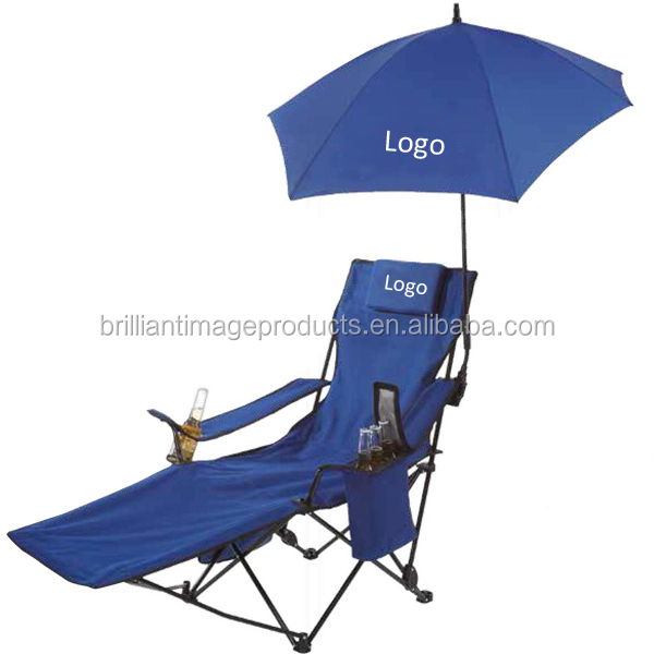 China Manufacturer Recliner Folding Beach/garden Chair With Footrest