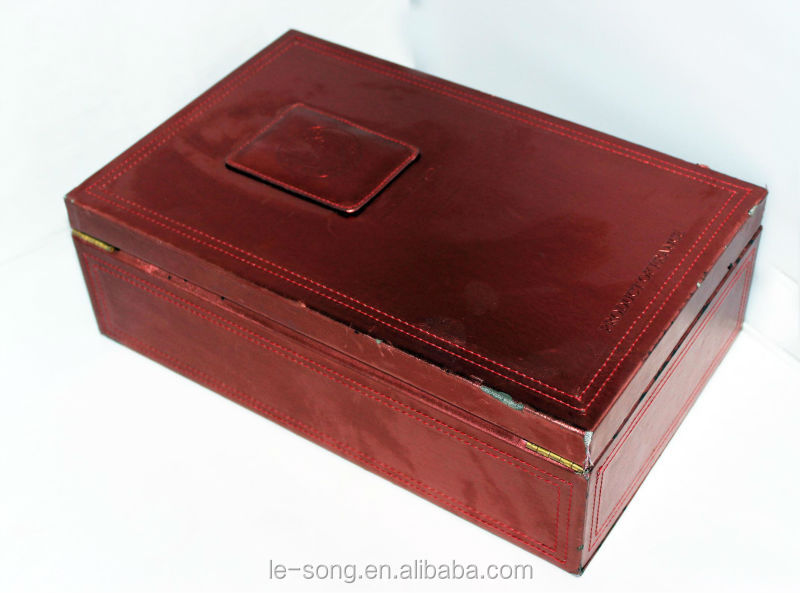 Red Wine color double bottle wine Box