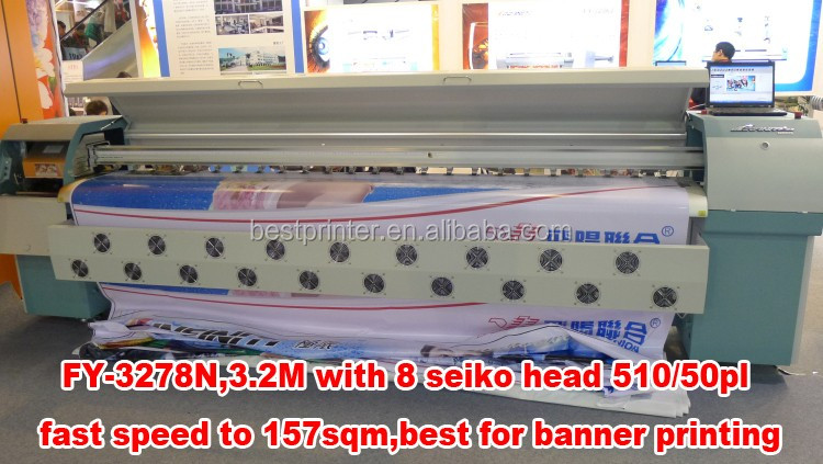 チャレンジャー インフィニティ FY3278N 3.2 メートル大判溶剤デジタル プロッタ で 4 または 8 spt510 μ ヘッズ仕入れ・メーカー・工場