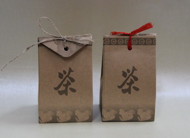 シンプルな茶色用クラフト紙の袋茶/茶袋問屋・仕入れ・卸・卸売り