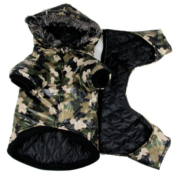Camouflage waterproof windbreaker Style Pet dogs Coat Free Shiping By CPAM Dogs Clothing 2