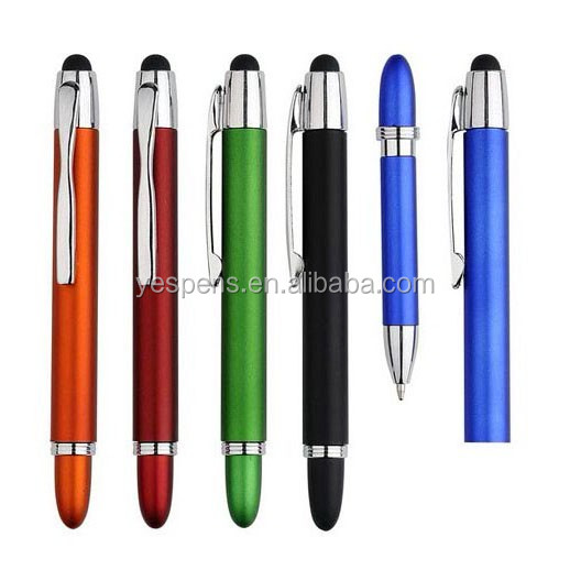 2017 popular color plastic pen touch screen with fast produce