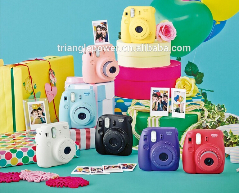 fujifilminstaxミニ8インスタントカメラfujifilmカメラ、 ピンク黄青白仕入れ・メーカー・工場