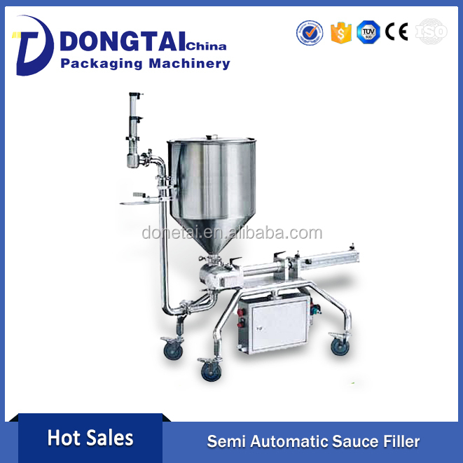 Manual Hot Sauce Filling Machine Ss316l/bottle Sauce Filler/can Sauce