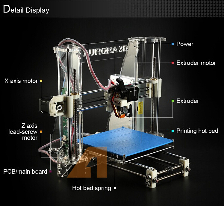 完全に閉じたデュアルflashforge3d押出機家庭用プリンタ- ドリーマー問屋・仕入れ・卸・卸売り