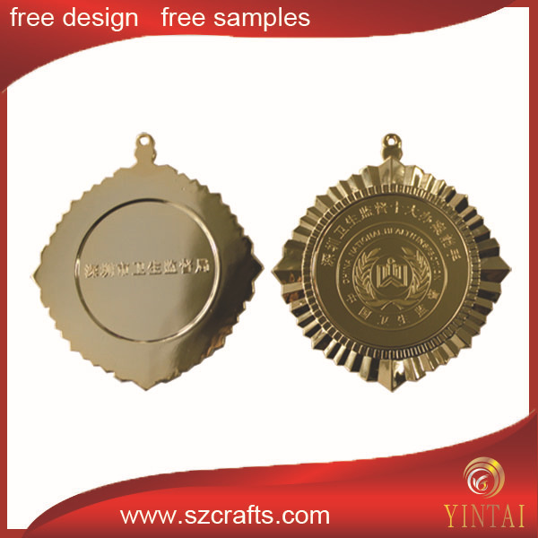 アンティーク銅/gold/銀メッキ丸い形状の金属メダル問屋・仕入れ・卸・卸売り