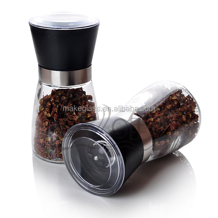 Mills Type and Glass Material salt and pepper grinder
