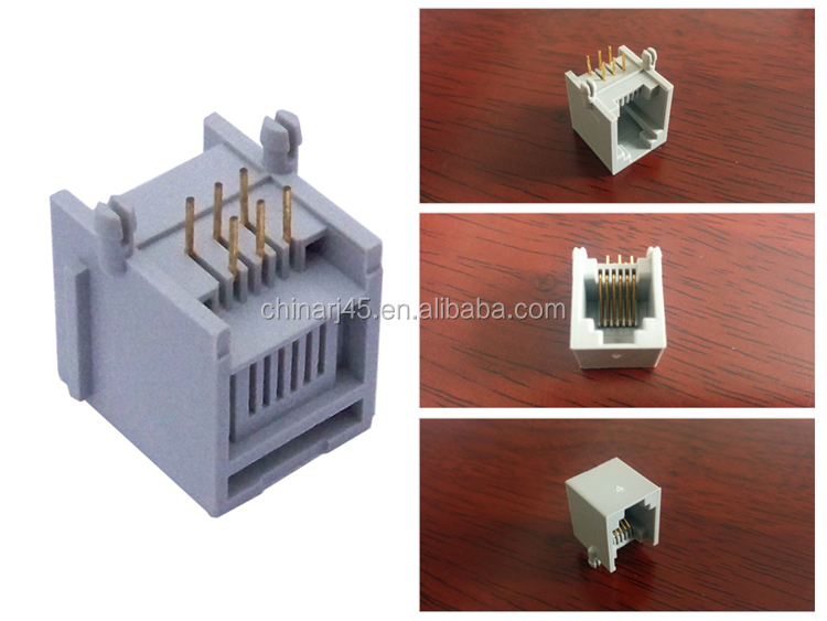 直角6p6crj126ピンモジュラ電話pcbジャックソケット仕入れ・メーカー・工場