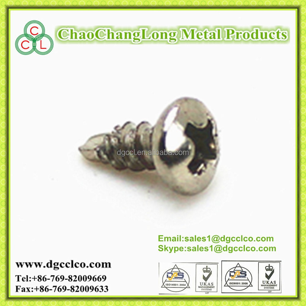 manufacturer phillip pan head self drilling screw nickel plated