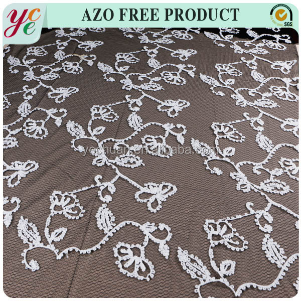 Ribbon+Work+Designs New design white ribbon work embroidery designs on black mesh ...