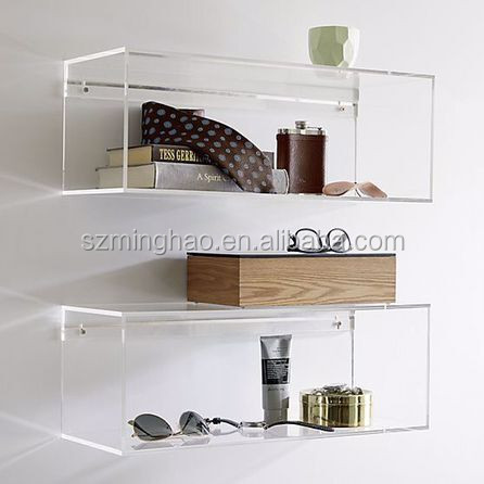 Double Acrylic Wall Shelf