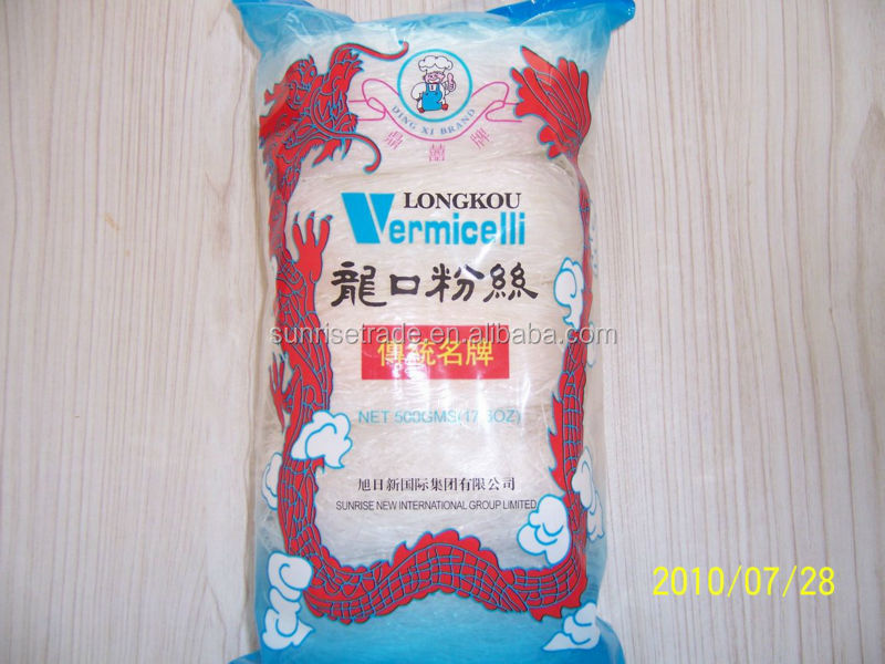 Certificated by HACCP/FDA/ISO/QS Ist Quality Green Bean Longkou Vermicelli Food