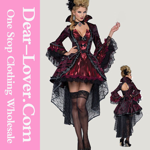 卸売高品質の安価なハロウィーンの衣装ダーリンフレンチメイドコスチューム仕入れ・メーカー・工場