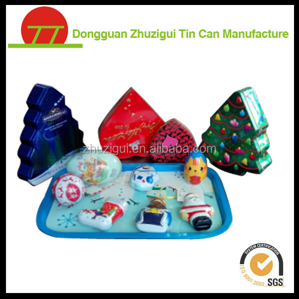Round tin metal box for packing