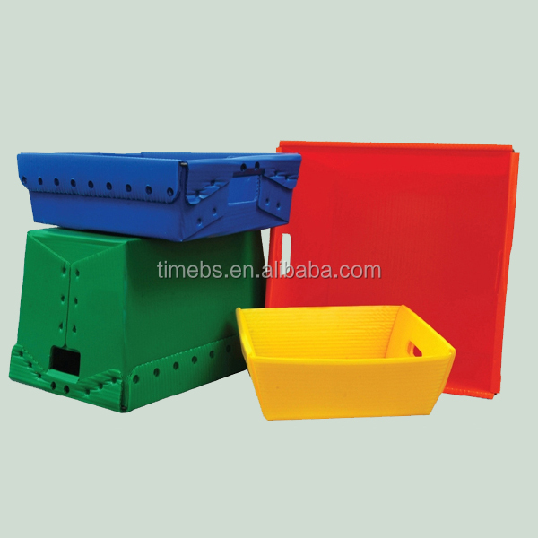 Recycled plastic corrugated mailing tray/postal tote bin/USPS mail tote