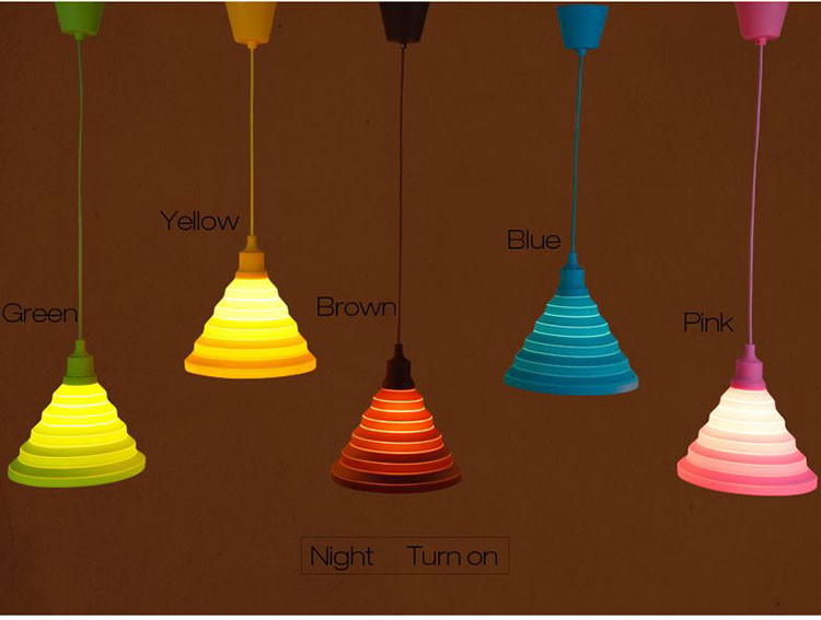 Desain Modern Sederhana Colorful Silicone Lampu Liontin Busana DIY Kamar Tidur Restoran Gantung Tunggal Desain Modern Sederhana Colorful Silicone Lampu Liontin Busana DIY Kamar Tidur Restoran Gantung Tunggal