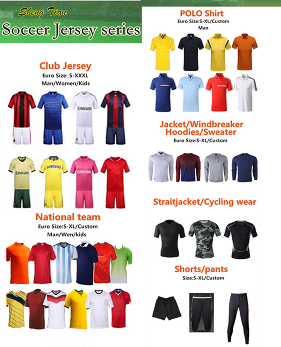 2016タイ品質ユーロカップファンバージョン/ palyerバージョンサッカーユニフォームまたはカスタムプリントfootbalキット仕入れ・メーカー・工場