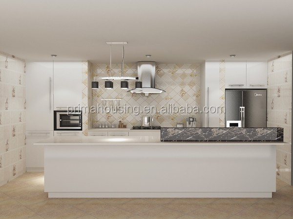 Moderne massief houten keuken kast ontwerp voor groene villa ...