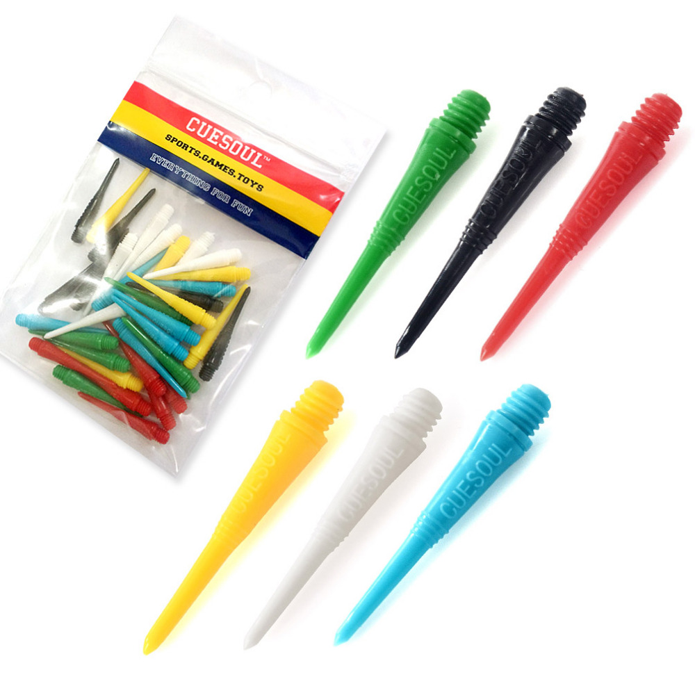 Wholesale CUESOUL 50pcs/set Soft Tip Plastic Tip Nylon Tip Dart Accessories Electronic Dartboard