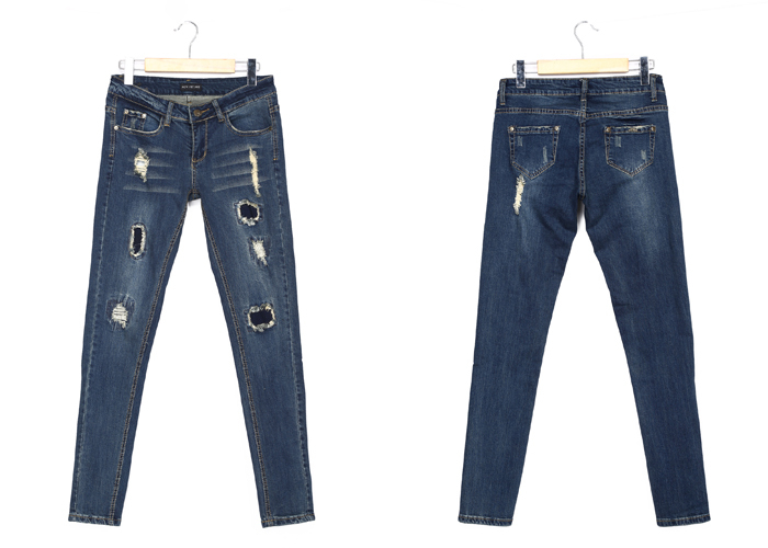 新しい弾性2014年スリムデニム鉛筆長いデザイン6種類のサイズの女性のジーンズズボンのズボンハイウエストのペンシルスキニージーンズの女性仕入れ・メーカー・工場