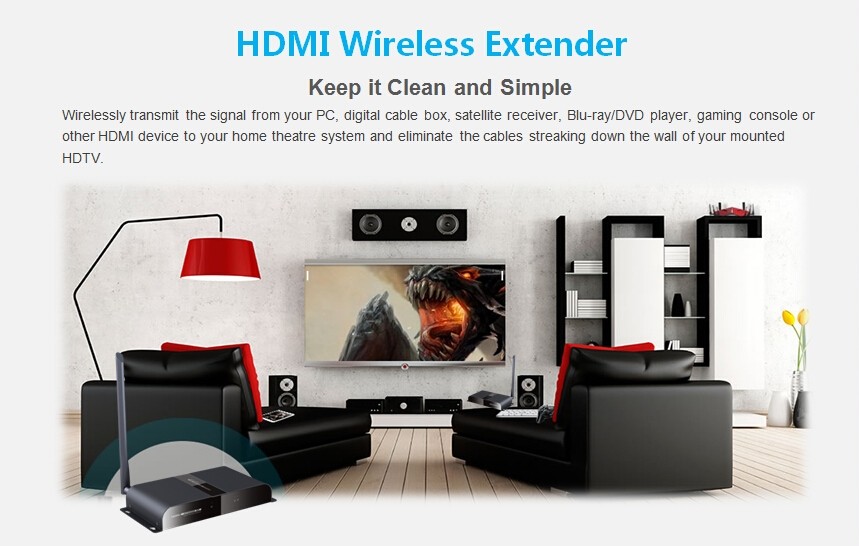 Hdmiとhdcp 200メートルワイヤレスhdmiスプリッタ1 × 2仕入れ・メーカー・工場