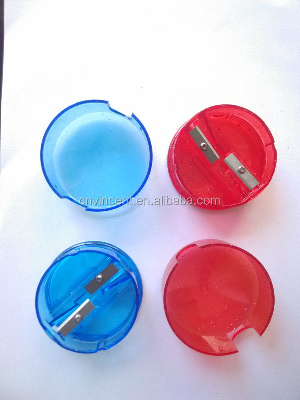 プラスチック製のカラーの鉛筆の形マンガン鋼ダブルホール鉛筆削り問屋・仕入れ・卸・卸売り