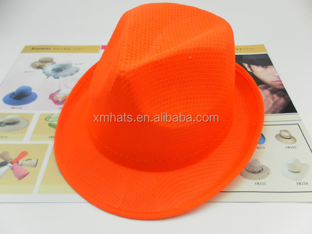 new products cheap promotional polyester fedora party hats